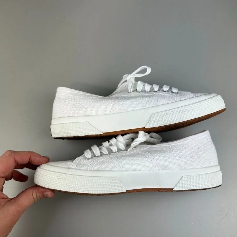 Superga 2750 Cotu Classic Sneaker in White - Picture 6 of 8